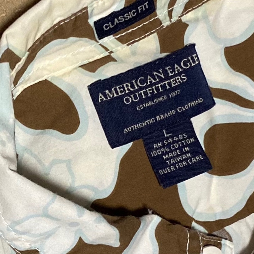 American Eagle Outfitters Mens Large Hawaiian Shirt